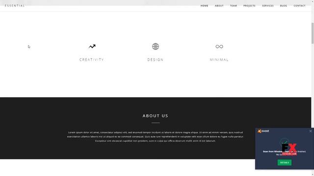 Essential - Responsive Minimal One Page WordPress Theme Sincla смотреть онлайн
