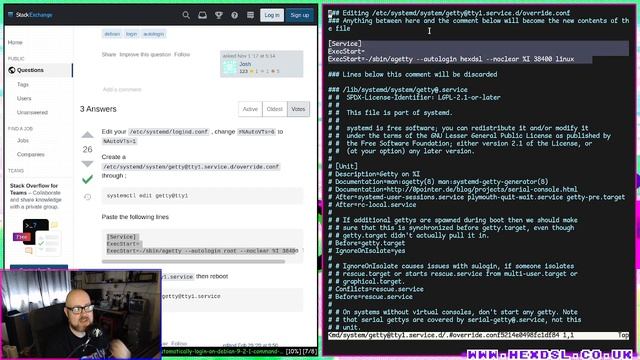 Getty auto-login. Some thoughts and a problem solved (It's a ramble I suppose) смотреть онлайн