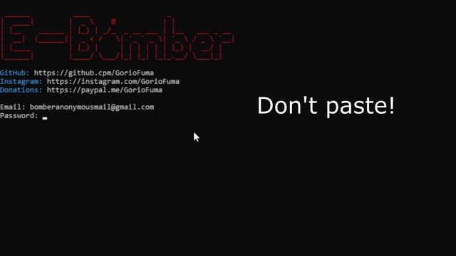 Send email bomb using E-Bomber | 100% Python | Gorio Fuma смотреть онлайн
