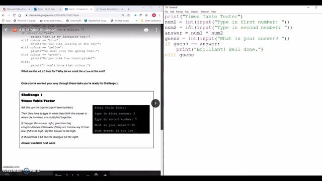 Year 9 Python Challenge 1 смотреть онлайн