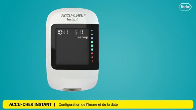 Accu-Chek Instant: Configuration de l’heure et de la date смотреть онлайн