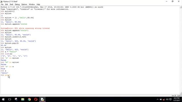 Python Tutorial For Robotics #4 Lists & methods in python смотреть онлайн