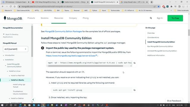 Mongo DB Virtual Machine Creation in GCP || Task 1- Q (a)- M21AIE261 - MDB смотреть онлайн