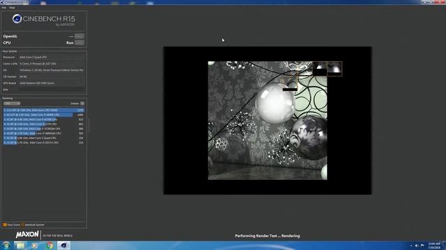 Intel Core 2 Extreme QX6700 2.66GHz Cinebench R15 Test смотреть онлайн
