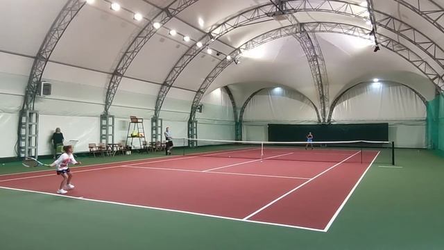 Алисия на турнире 18.07.2021, Детский теннис смотреть онлайн