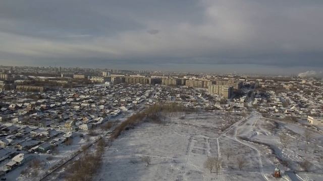 Съемка с дрона, Челябинск, ЧТЗ, парк дружбы 23.12.2019 смотреть онлайн