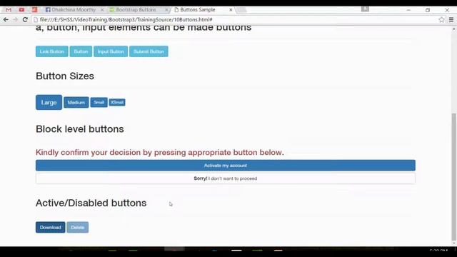 #14 Buttons || Bootstrap In Tamil смотреть онлайн