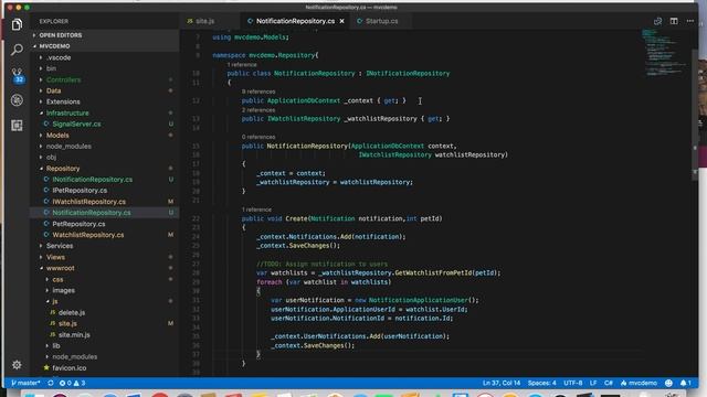 Realtime notification using SignalR in asp net core mvc application смотреть онлайн
