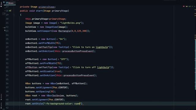 JavaFx - Tooltip, HBox, VBox: Lightbulb смотреть онлайн