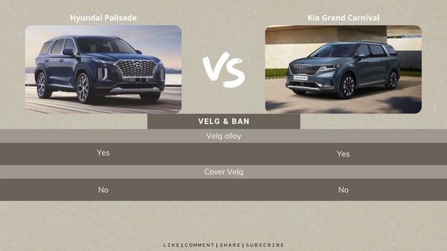 Hyundai Palisade Vs Kia Grand Carnival | By Side Comparison