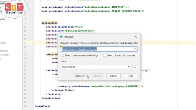 How to change Package Name in Android Studio смотреть онлайн