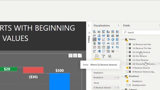 Power BI & DAX Tutorial: Waterfall charts with beginning and end states in 5 minutes смотреть онлайн