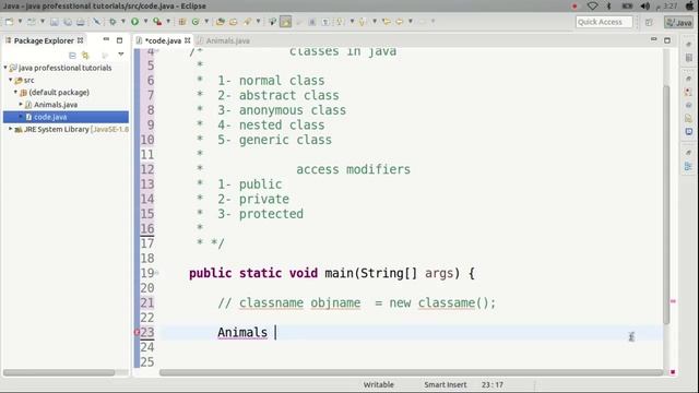 classes in java (normal classes) part 1.2 смотреть онлайн