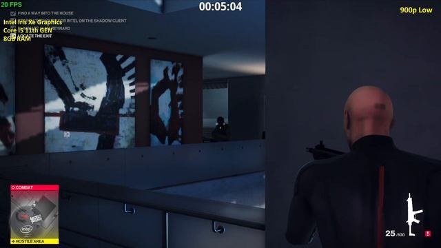 Hitman 2 on Intel Iris Xe Graphic | 1080p, 900p, 720p Low Setting Gameplay смотреть онлайн