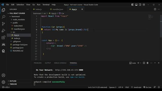 React Js Tutorial: How To Use Props ? смотреть онлайн