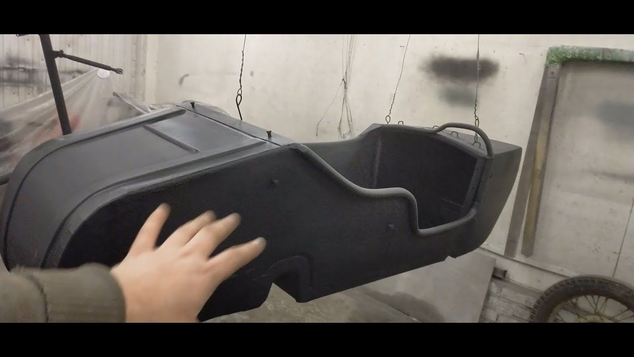 Восстановление мотоцикла "Днепр". Часть -18: Покраска. смотреть онлайн