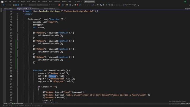 JQuery RequiredFieldValidator смотреть онлайн