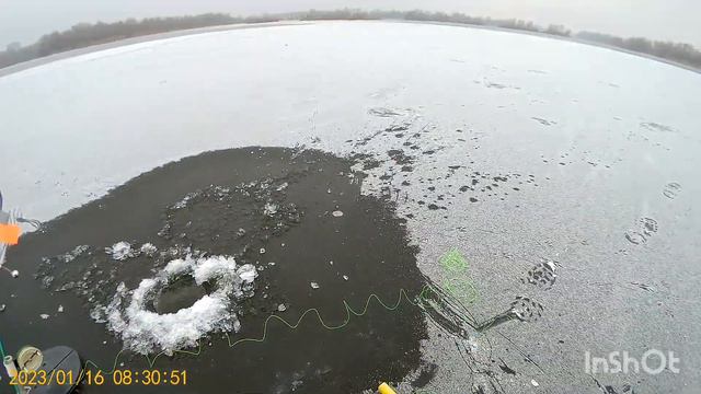 Первый лед в новом году.Рыбалка на жерлицы. смотреть онлайн