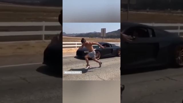 Стартанул вперед машины