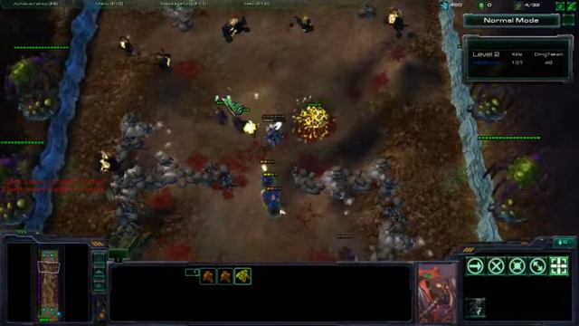 Starcraft 2 - Baneling Gauntlet gameplay смотреть онлайн