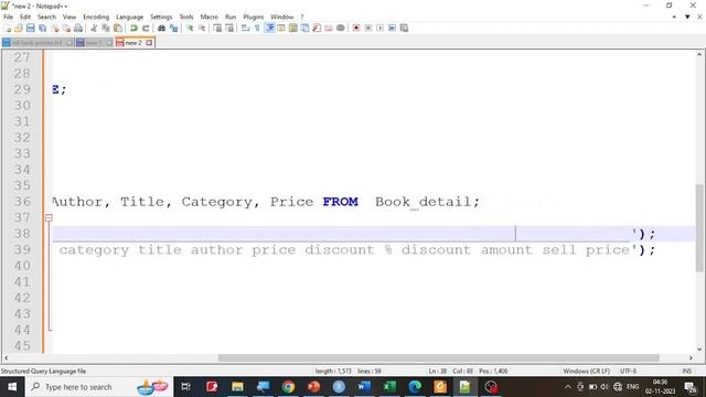 BCA III Sem DBMS Lab Part B 5 : PL/SQL program to compute the selling price of books смотреть онлайн
