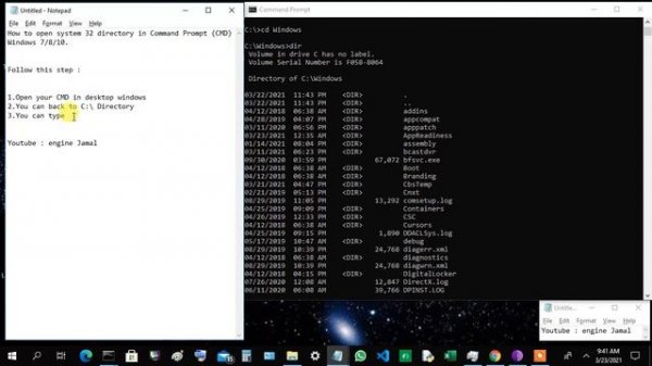How to Open System32 in Command Prompt (CMD) Windows 10/8/7