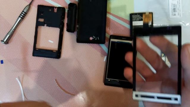Замена дисплея на Sony Xperia E C1504 C1505, разборка телефона. смотреть онлайн