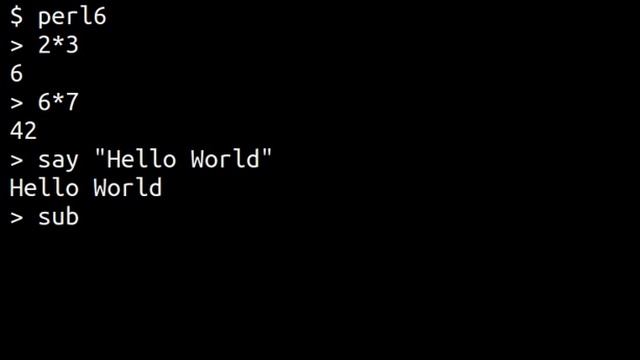 Perl 6 Repl смотреть онлайн