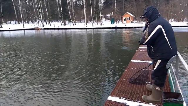 Четыре рыбака на спорт-зоне и каждый ловит рыбу. Клёвое место. смотреть онлайн