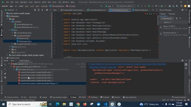 cannot find symbol return BuildConfig.DEBUG symbol variable BuildConfig IS_NEW_ARCHITECTURE_ENABLE смотреть онлайн