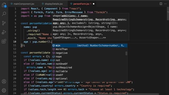 React JS Tutorial - Yup with Formik Lesson#16c - React Forms with Formik and Yup Validation Schema смотреть онлайн