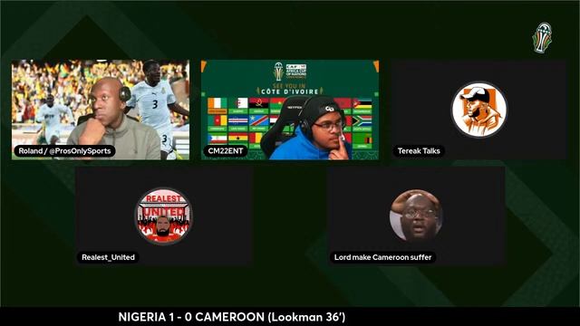 NIGERIA V CAMEROON LIVE WATCHALONG | LAST-16 | AFCON 2023 #AFCON2023 смотреть онлайн