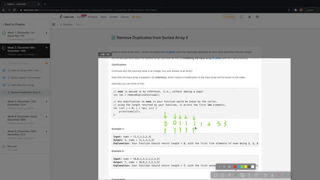 LeetCode 每日一题 Daily Challenge 80 Remove Duplicates from Sorted Array II смотреть онлайн