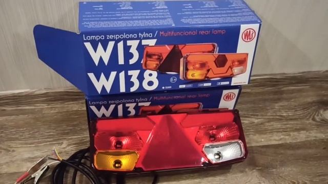 Польский задний фонарь для прицепов WAS W137 12-24В смотреть онлайн