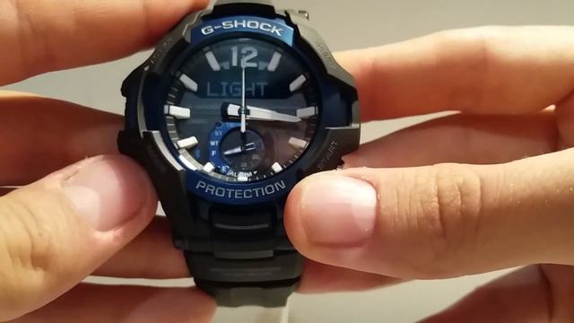 Casio G-Shock GR-B100-1A2 Настройка часов