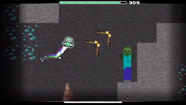 Geometry dash in a Minecraft! | ГЕОМЕТРИ ДАШ В МАЙНКРАФТЕ!