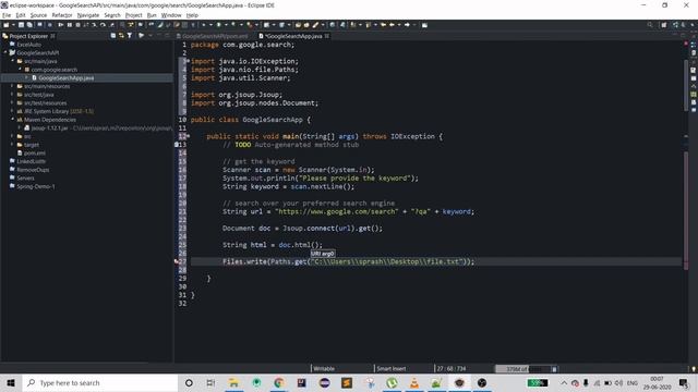 1/2 | Java - Google Search Engine API | Web Scraping using Java | Automation | Eclipse смотреть онлайн