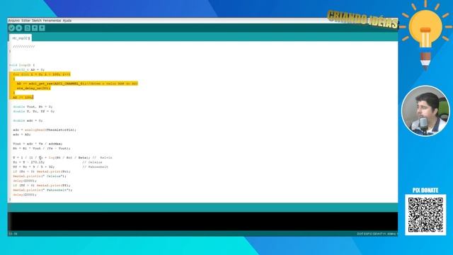 Sensor de Temperatura NTC 10k no ESP32 - Sensor de Temperatura смотреть онлайн