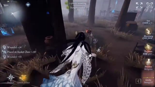 Geisha White Peacock + Falling Butterfly | Identity V смотреть онлайн