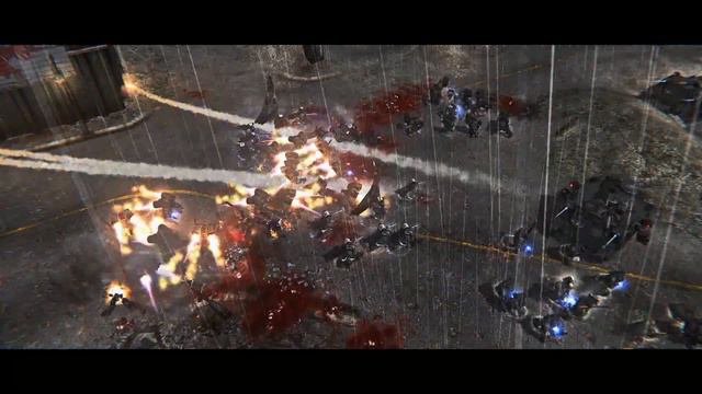 Unification Mod | Carcharodons Vs Night Lords! - Survival Battle / WH 40K: Dawn Of War: Soulstorm