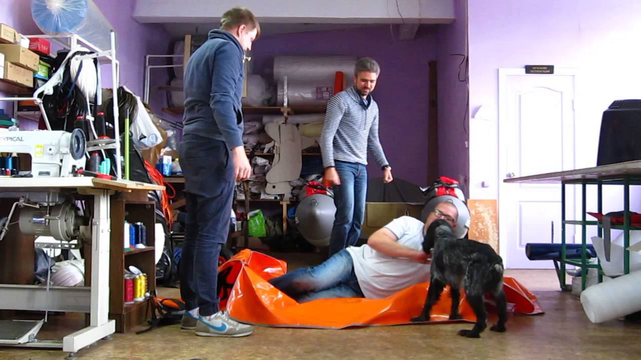 Сумка для лодки 100 кг. Тест драйв человеком. смотреть онлайн