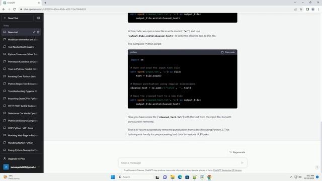 Python 3 removing puctuation from text file смотреть онлайн