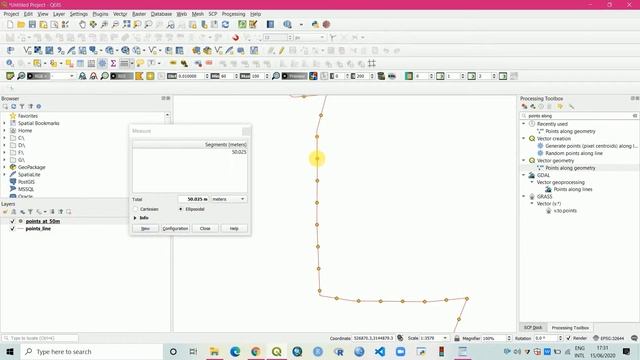 QGIS Tutorial 4 : How to generate points along line at equal distance of interval Using QGIS смотреть онлайн