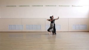 Fallaway Reverse and Slip Pivot in Slow Fox | Левый фоллевэй и слип пивот в Медленном фокстроте