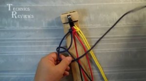 Паракорд плетение в три цвета