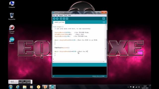 HC-SR04 & Arduino Ultrasonic module - Getting Started. смотреть онлайн