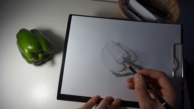 Урок Карандашного Рисунка - Учимся рисовать Перец с 0 за 25 минут! (Урок без ускорения) смотреть онлайн
