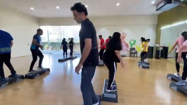 Stepper Aerobics In Partners | Aerobics Fitness | Fj Mansi Shah | Level Up Body Sculpting Studio