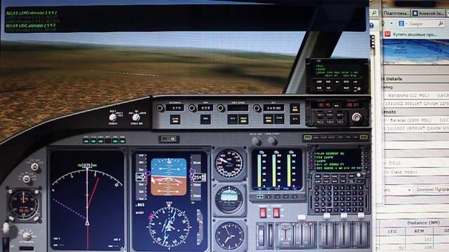 Детальное описание полета для новичков в X-plane 10, часть 2 из 4 смотреть онлайн