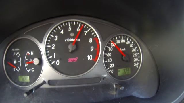 0-190 km/h Subaru Impreza STi MY2001 VF36 смотреть онлайн